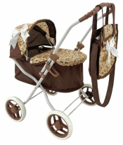 Wózek dla lalek głęboki z torbą