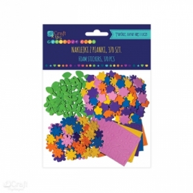 Naklejki z pianki Mini kwiatki (370 sztuk)