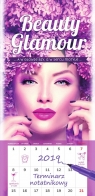 Kalendarz 2019 Terminarz Notatnikowy Beauty Glamour