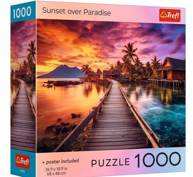 <img src='https://webimage.pl/pics/885/2/d5900511992885.jpg' style='height:440px' /> Puzzle 1000 USA Collection: Sunset in the Maldives