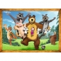 Trefl, Puzzle 4w1: Masza w lesie (34388)