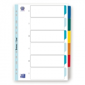 Przekładki kartonowe Oxford Mylar A4/6 kart