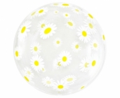 Balon Aqua kryształowy stokrotki 51cm