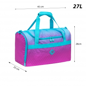 Astrabag, Torba sportowa Hexagon - Mint Ombre