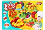 Masa plastyczna z foremkami owoce