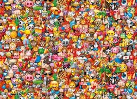 Clementoni, Puzzle Impossible Puzzle! 1000: Emoji (39388)