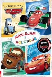 Auta. Naklejam i koloruję