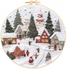 Zestaw do haftowania świąteczna wioska