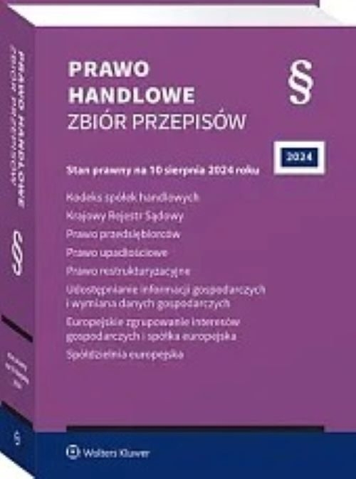 Kodeks spółek handlowych Prawo handlowe Zbiór przepisów