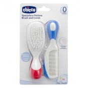 Szczotka włosie nylon + grzebyk (59230)