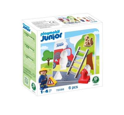 <img src='https://webimage.pl/pics/887/0/d4008789720887.jpg' style='height:440px' /> Playmobil JUNIOR: Puzzle Straż pożarna 72088