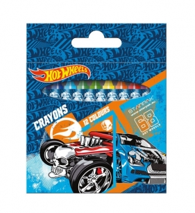 Kredki woskowe 12 kolorów Hot Wheels