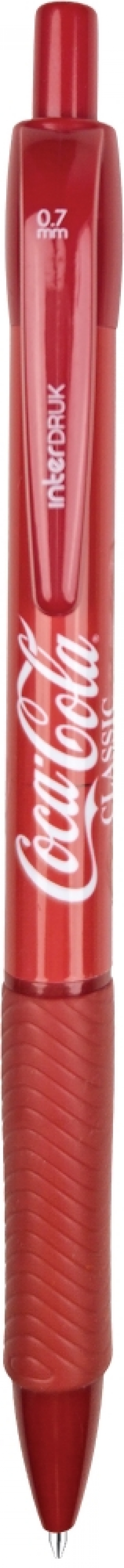 Długopis automatyczny z gripem Coca-Cola niebieski, 1 szt