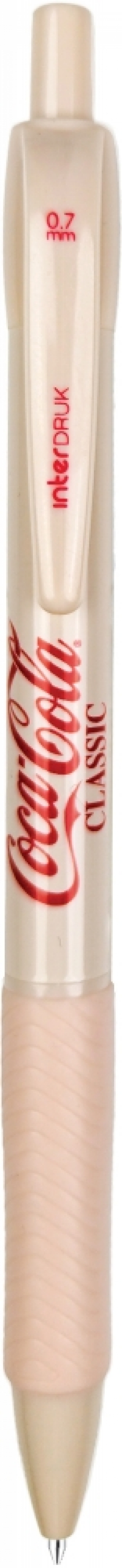 Długopis automatyczny z gripem Coca-Cola niebieski, 1 szt