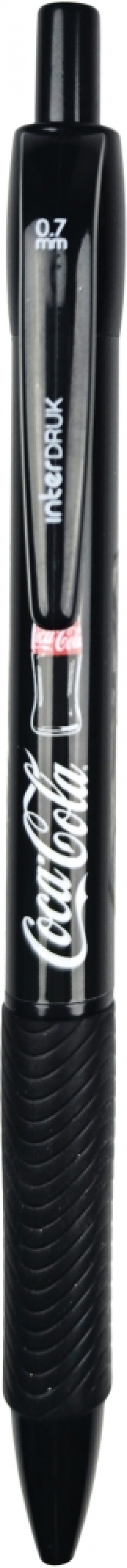 Długopis automatyczny z gripem Coca-Cola niebieski, 1 szt
