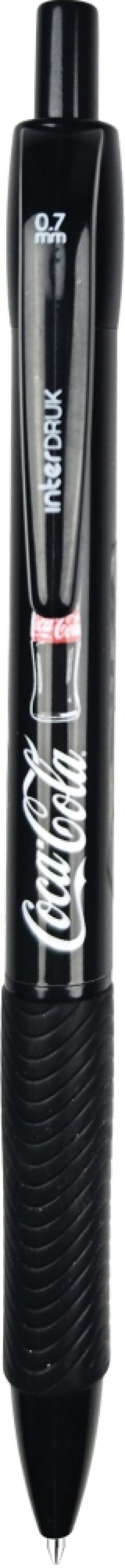 Długopis automatyczny z gripem Coca-Cola niebieski, 1 szt