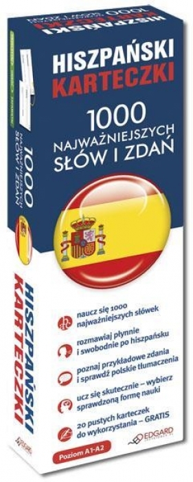 Hiszpański Karteczki 1000 najważniejszych słów i zdań