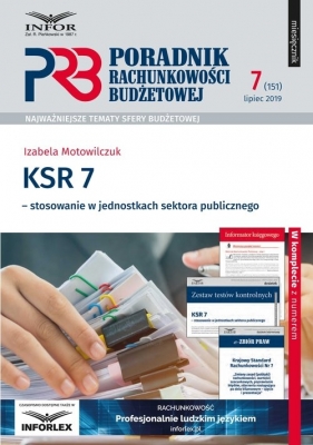 KSR 7- stosowanie w jednostkach sektora publicznego - Motowilczuk Izabela