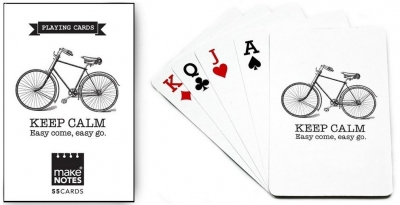 MN Cycling Karty do gry białe talia 55 kart