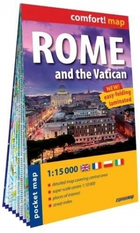 Comfort! map Rome and the Vatican 1:15 000 - praca zbiorowa