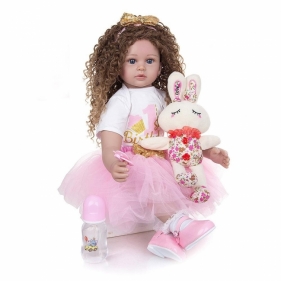 Realistyczna lalka z loczkami – Dziewczynka, 56 cm (128887)