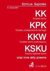 Kodeks karny Kodeks postępowania karnego Kodeks karny wykonawczy Koszty sądowe karne oraz inne akty prawne