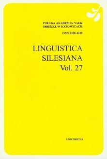 Linguistica Silesiana Vol. 27