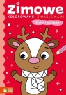  Zimowe kolorowanki z naklejkami Renifer i przyjaciele