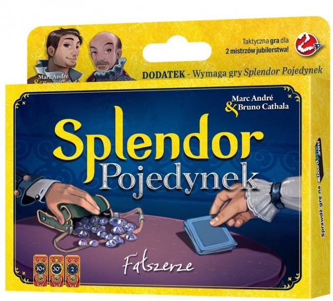 <img src='https://webimage.pl/pics/888/3/d3558387003888.jpg' style='height:440px' /> Splendor: Pojedynek - Fałszerze REBEL