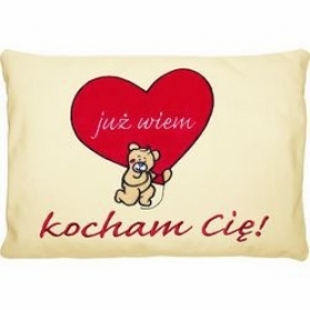 PODUSZKA JUŻ WIEM KOCHAM CIĘ