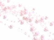 Girlandy perłowe różowe 3szt. / 2330-004