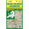 Belgia Holandia Luksemburg mapa samochodowo-turystyczna Wydawnictwo Piętka