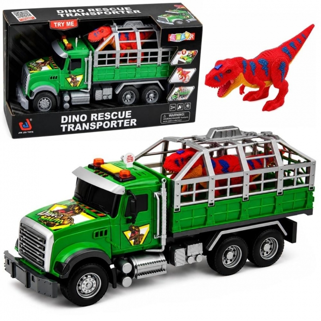 <img src='https://webimage.pl/pics/888/5/d5907990205888.jpg' style='height:440px' /> Transporter z klatką i dinozaurem światło i dźwięk