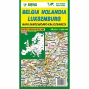 Belgia Holandia Luksemburg mapa samochodowo-turystyczna - Wydawnictwo Piętka