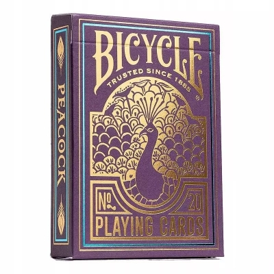 <img src='https://webimage.pl/pics/888/6/d073854096888.jpg' style='height:440px' /> Karty do gry Bicycle Purple Peacock