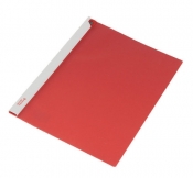 Skoroszyt A4 z listwą boczną czerwony