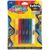 Farby do tkanin Colorino Creative, 6 kolorów (68888PTR)