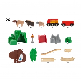 Brio Trains & Vehicles: Kolejka ze zwierzętami (63398800)