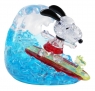 Crystal puzzle Snoopy surfer