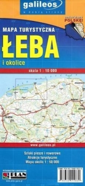 Mapa turystyczna - Łeba i okolice 1:10 000 - Opracowanie zbiorowe