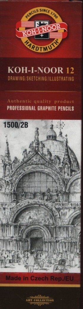 Ołówki grafitowe 1500/2B, 12 sztuk