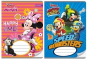 Zeszyt A5 Minnie&Mickey w trzy linie 16 kartek linia dwukolorowa 10 sztuk mix