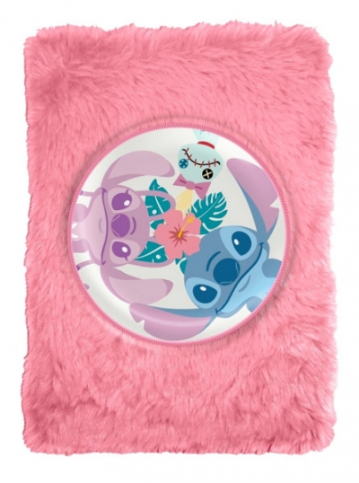 Notatnik w pluszowej okładce Stitch