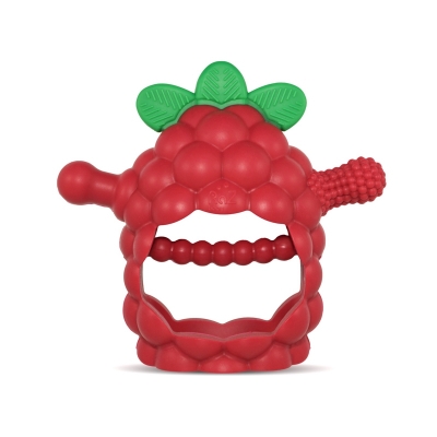 <img src='https://webimage.pl/pics/890/0/d857371000890.jpg' style='height:440px' /> Gryzak silikonowy Razberry Grip czerwony