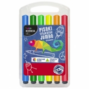 Pisaki trójkątne w etui Jumbo 12 kolorów DERFORM