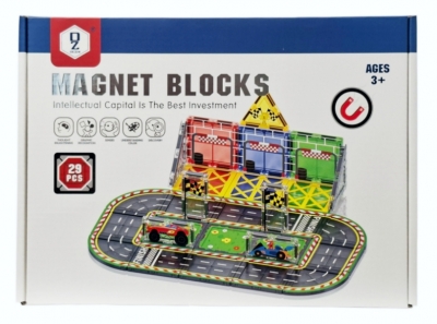 Klocki magnetyczne tor wyścigowy