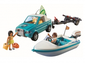 Playmobil Family Fun: Surfer-Pickup z motorówką (71589)