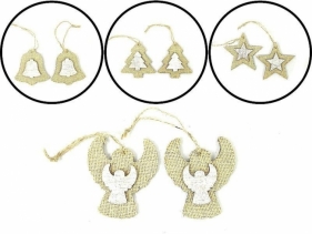 Zawieszki dewniane 2szt MIX