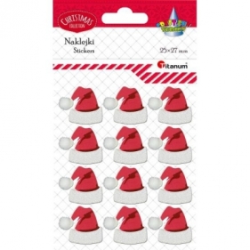 Naklejka czapki Mikołaja (383593)