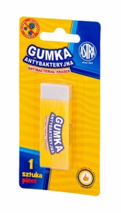 Gumka antybakteryjna 60 x 20 x 11 mm Astra, blister 1 szt.